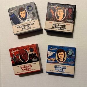 Dr Squatch Limited Edition X Stranger Things Unisex Bar Soap- Qty 4 Season 5
